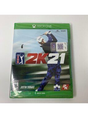 PGA Tour 2K21 Xbox One Game Justin Thomas Cover 4K Ultra HD Enhanced -New Sealed